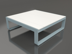 Coffee table 90 (White polyethylene, Blue gray)