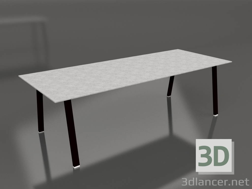 3d model Dining table 250 (Black, DEKTON) - preview