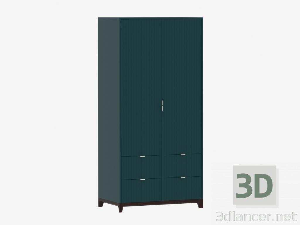 3D Modell Kleiderschrank CASE № 4 - 1000 mit Schubladen (IDC018002622) - Vorschau
