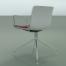3D modeli Sandalye 2042 (döner, kolçaklı, krom, ön kaplamalı, PO00401) - önizleme