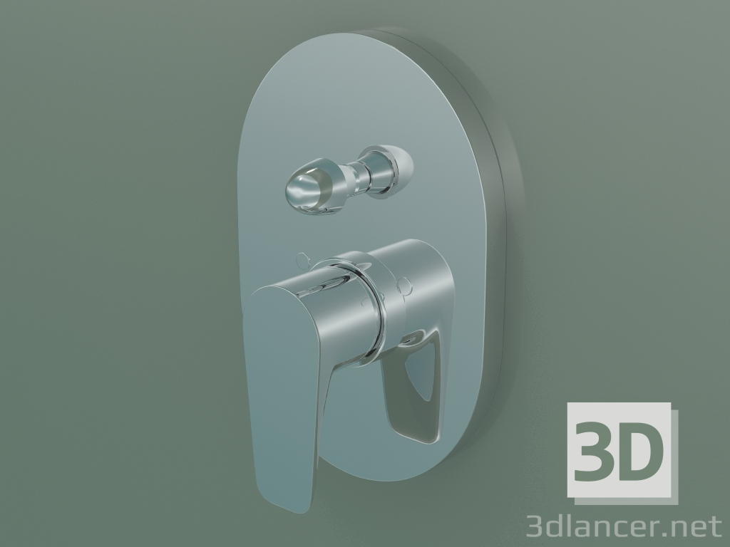 modello 3D Miscelatore monocomando vasca (71746000) - anteprima