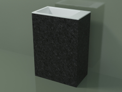 Freestanding washbasin (03R136103, Nero Assoluto M03, L 60, P 36, H 85 cm)