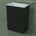 3D modeli Ayaklı lavabo (03R136103, Nero Assoluto M03, L 60, P 36, H 85 cm) - önizleme