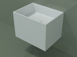 Wall-mounted washbasin (02UN22101, Glacier White C01, L 48, P 36, H 36 cm)