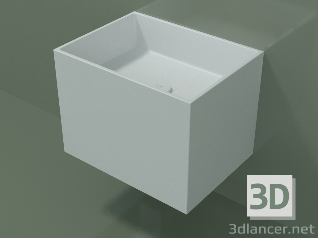 3D modeli Duvara monte lavabo (02UN22101, Glacier White C01, L 48, P 36, H 36 cm) - önizleme