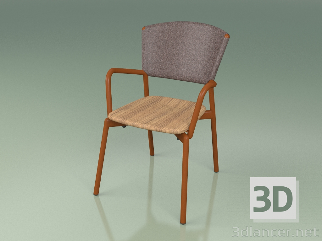 3d model Armchair 021 (Metal Rust, Brown) - preview