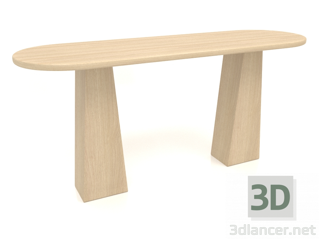 3D Modell Tisch RT 10 (1600x500x750, Holz weiß) - Vorschau
