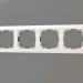3D Modell Rahmen für 4 Pfosten Stark (Silber) - Vorschau