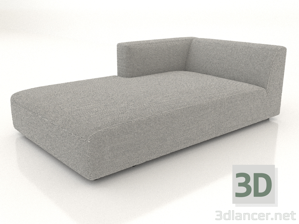3d model Chaise longue (XL) 103x205 with an armrest on the left - preview