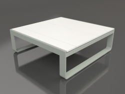 Кофейный столик 90 (White polyethylene, Cement grey)