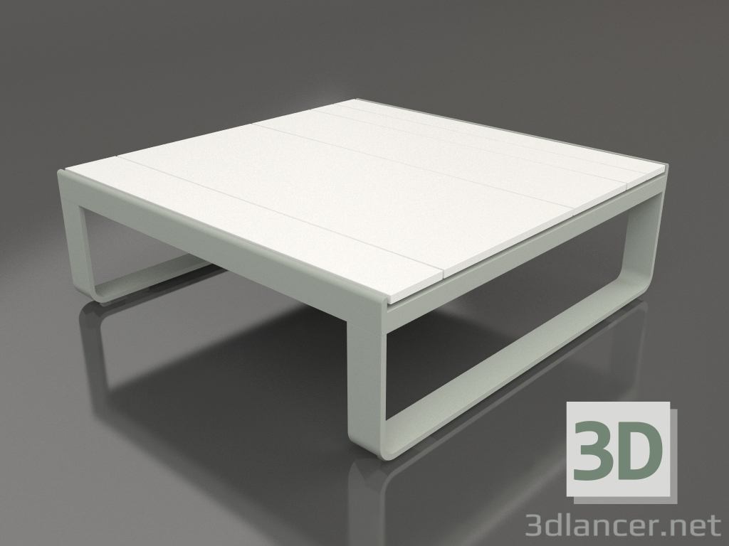 3 डी मॉडल कॉफी टेबल 90 (सफेद पॉलीथीन, सीमेंट ग्रे) - पूर्वावलोकन