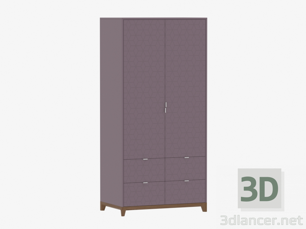 3D Modell Kleiderschrank CASE №4 - 1000 mit Schubladen (IDC018001317) - Vorschau
