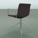 3D modeli Sandalye 2042 (döner, kolçaklı, krom, ön kaplamalı, PO00404) - önizleme