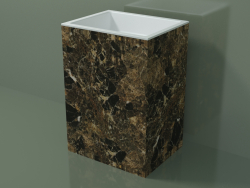 Freestanding washbasin (03R136301, Emperador M06, L 60, P 48, H 85 cm)