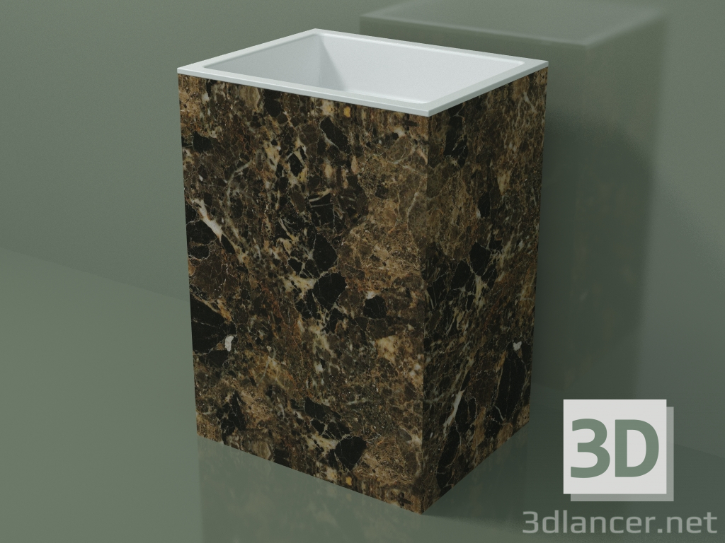 3d model Freestanding washbasin (03R136301, Emperador M06, L 60, P 48, H 85 cm) - preview