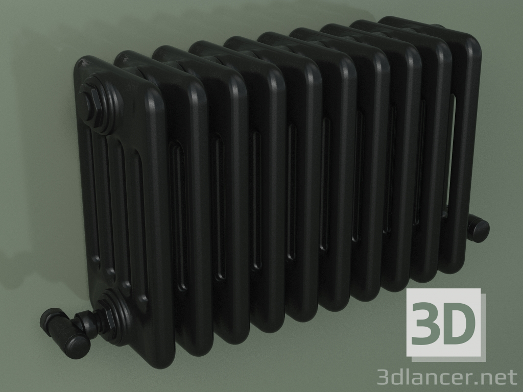3D modeli Borulu radyatör PILON (S4H 5 H302 10EL, siyah) - önizleme
