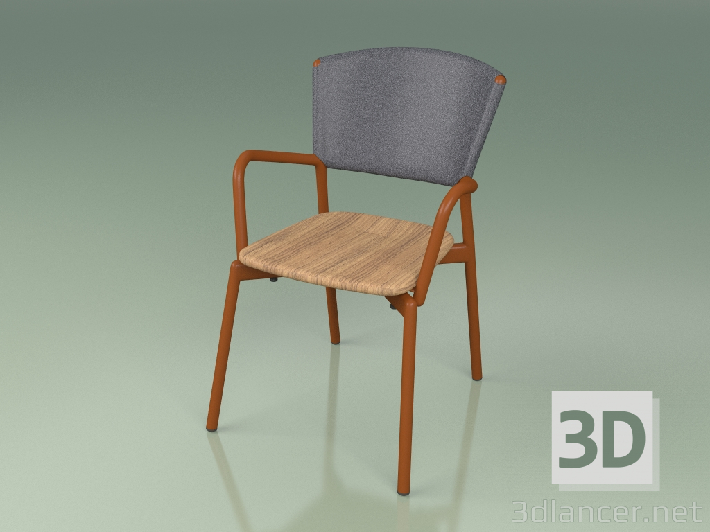 3D Modell Sessel 021 (Metall Rost, Grau) - Vorschau