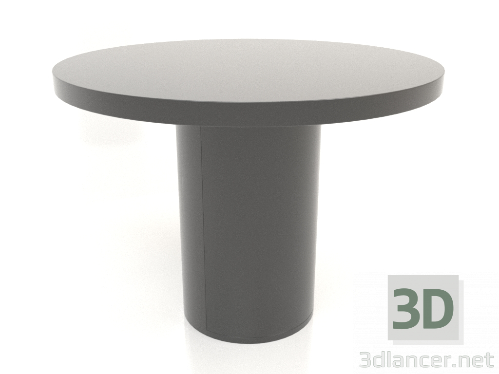 3D modeli Yemek masası DT 011 (D=1000x750, siyah plastik renk) - önizleme