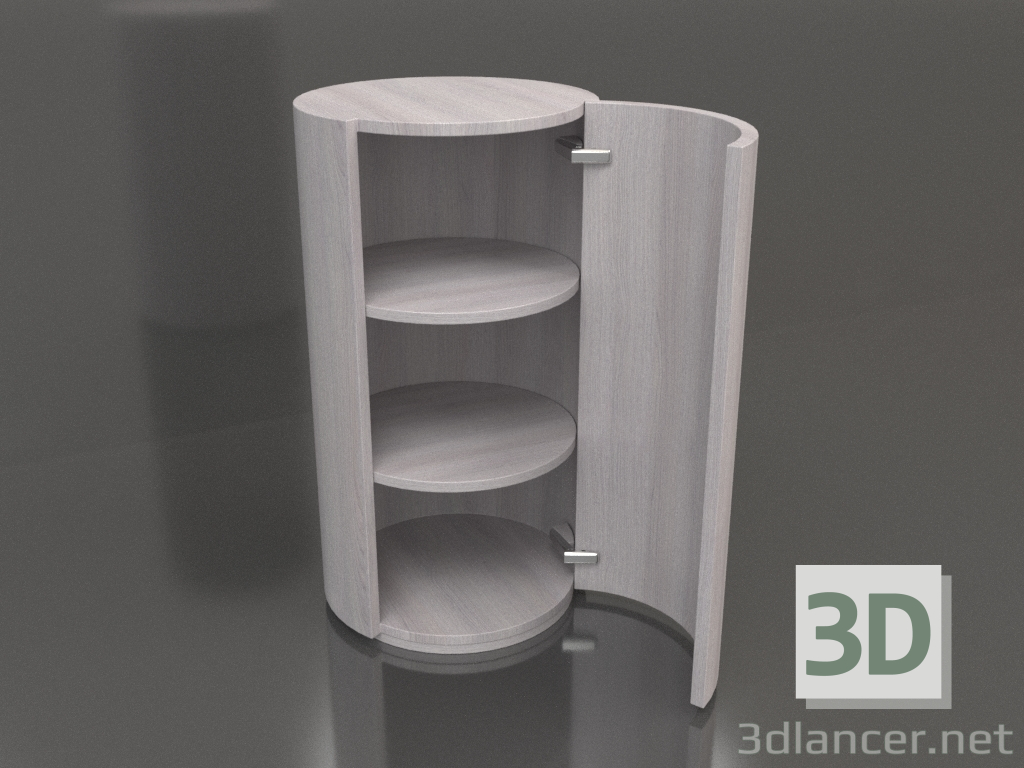 3D Modell Schrank (mit offener Tür) TM 09 (D=503х931, Holz hell) - Vorschau