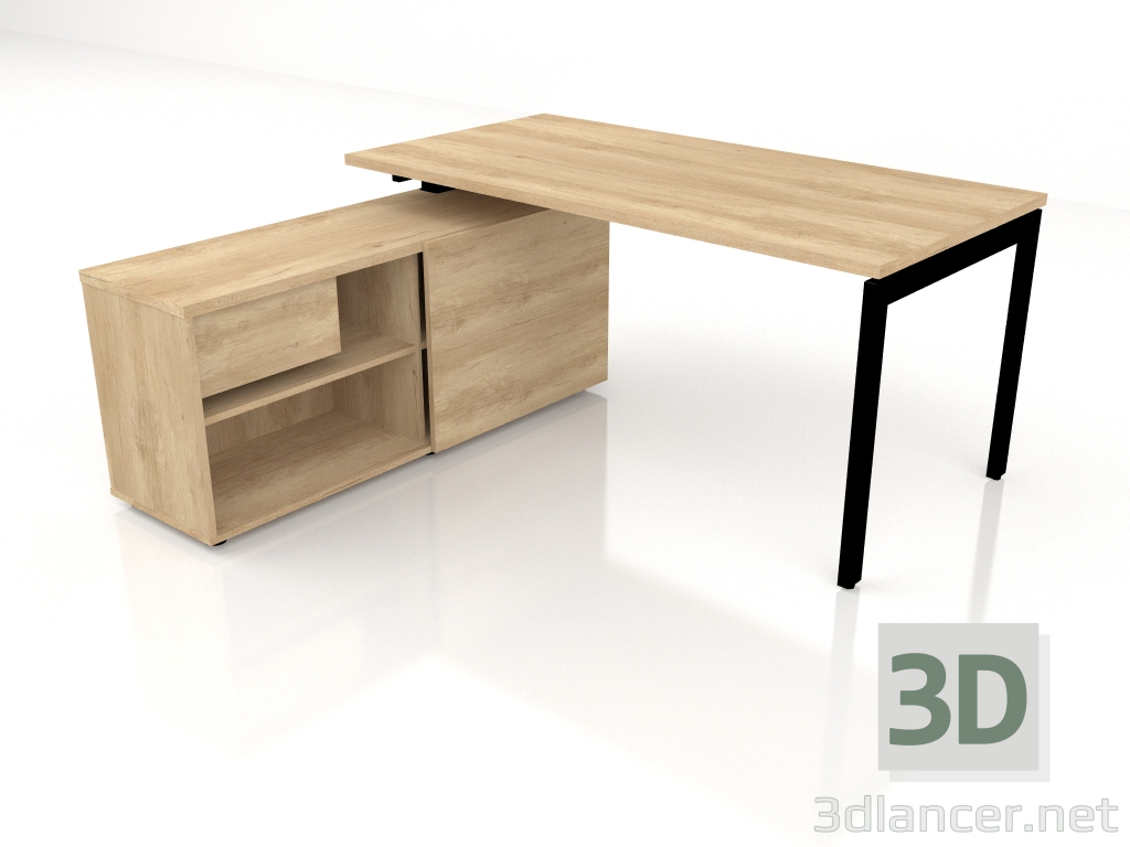 3D modeli Çalışma masası Ogi U BOUL20 (1600x1600) - önizleme