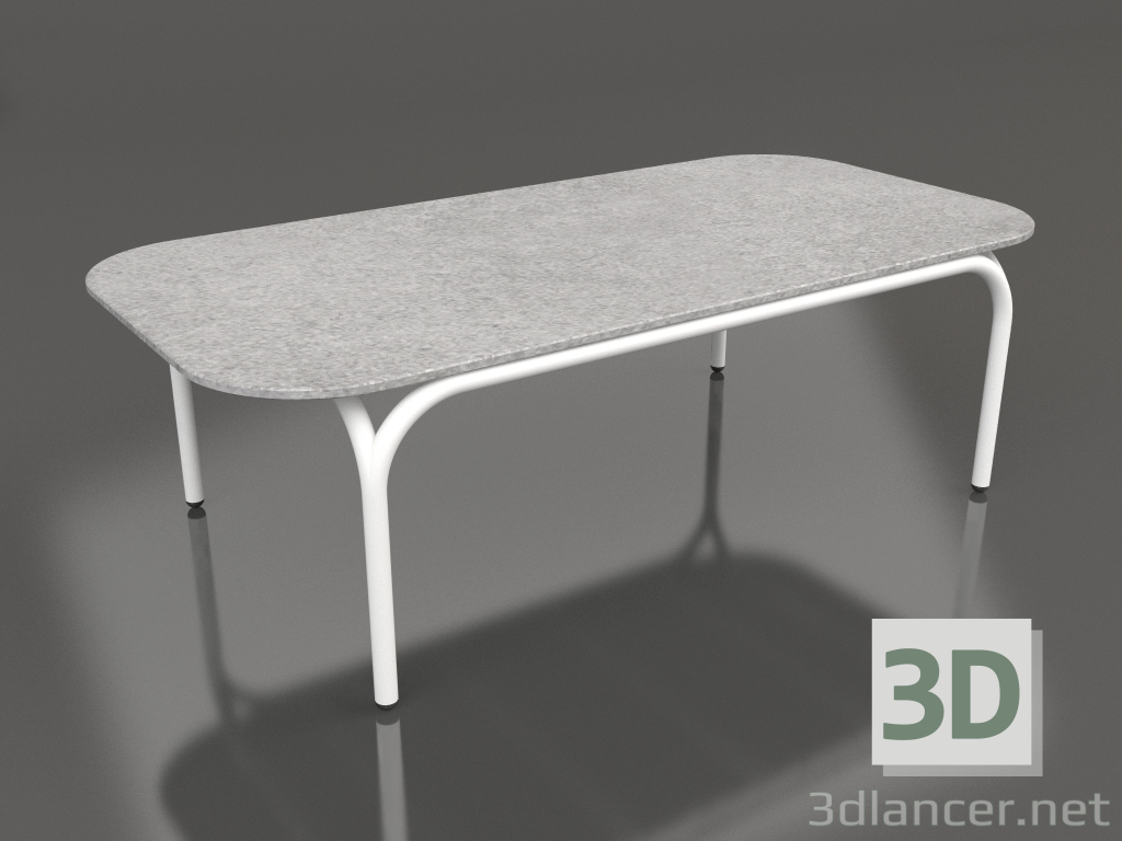 modello 3D Tavolino (Bianco, DEKTON Kreta) - anteprima