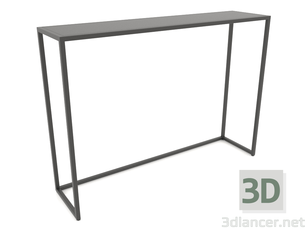 3d model Consola rectangular (METAL, 120x30x86) - vista previa