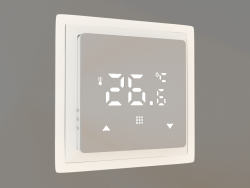 Thermostat with floor sensor (programmable, 16 A, white, DTEF16W-DA40803) R98