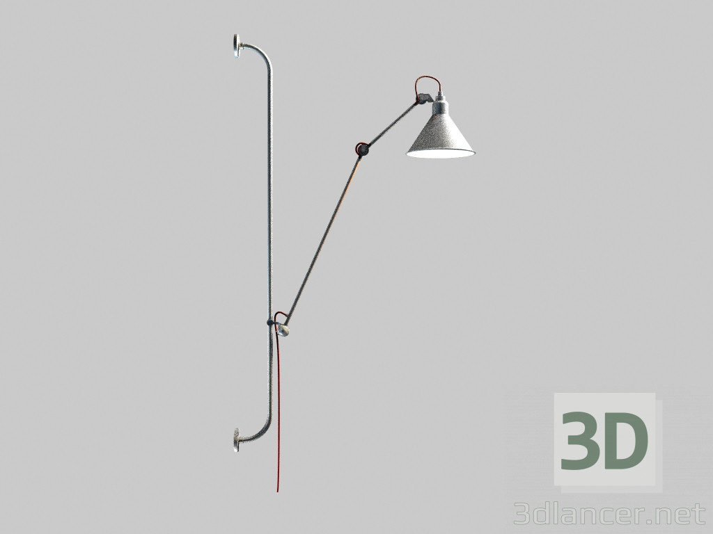 3d model Lamp Wall mounted rotto mb12018002-1fb chrome 1 set - preview