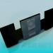 modèle 3D Récepteur stéréo cassette disque compact - preview