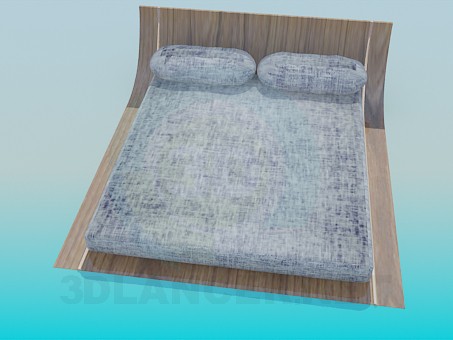 modelo 3D Cama baja - escuchar modelo 3D Cama baja - escuchar