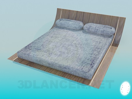 modelo 3D Cama baja - escuchar modelo 3D Cama baja - escuchar