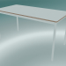 3d модель Стіл прямокутний Base 140x70 cm (White, Plywood, White) – превью