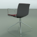 modèle 3D Chaise 2042 (pivotante, avec accoudoirs, chromée, avec garniture avant, PO00412) - preview