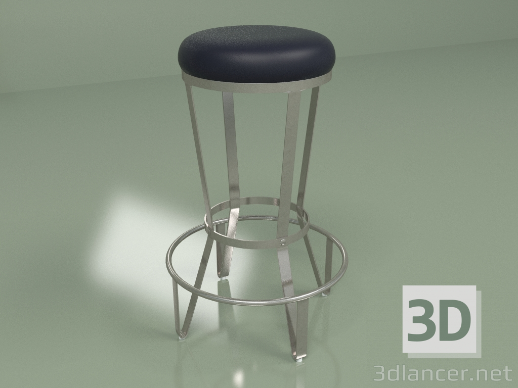 3d model Bar stool Jedi (black, gunmetal) - preview
