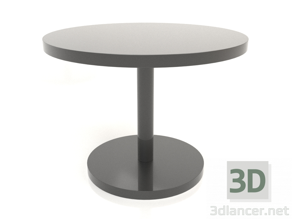 3d model Dining table DT 012 (D=1000x750, black plastic color) - preview