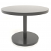 3d model Dining table DT 012 (D=1000x750, black plastic color) - preview