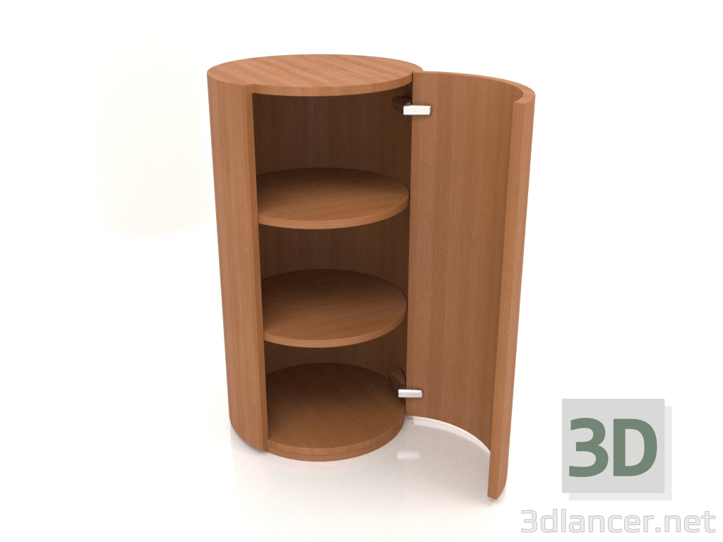 3D Modell Schrank (mit offener Tür) TM 09 (D=503х931, Holzrot) - Vorschau