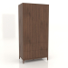 3D Modell Kleiderschrank FARGO 1050x600x2200 mm (Tabak-Eiche, 2 Türen, 4 Schubladen) - Vorschau