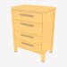 3d model Chest of drawers (7235-45) - preview