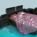 3D modeli Mobilya yatak odasında - önizleme