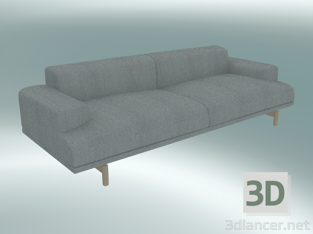 3d model Triple sofa Compose (Steelcut Trio 133) - preview