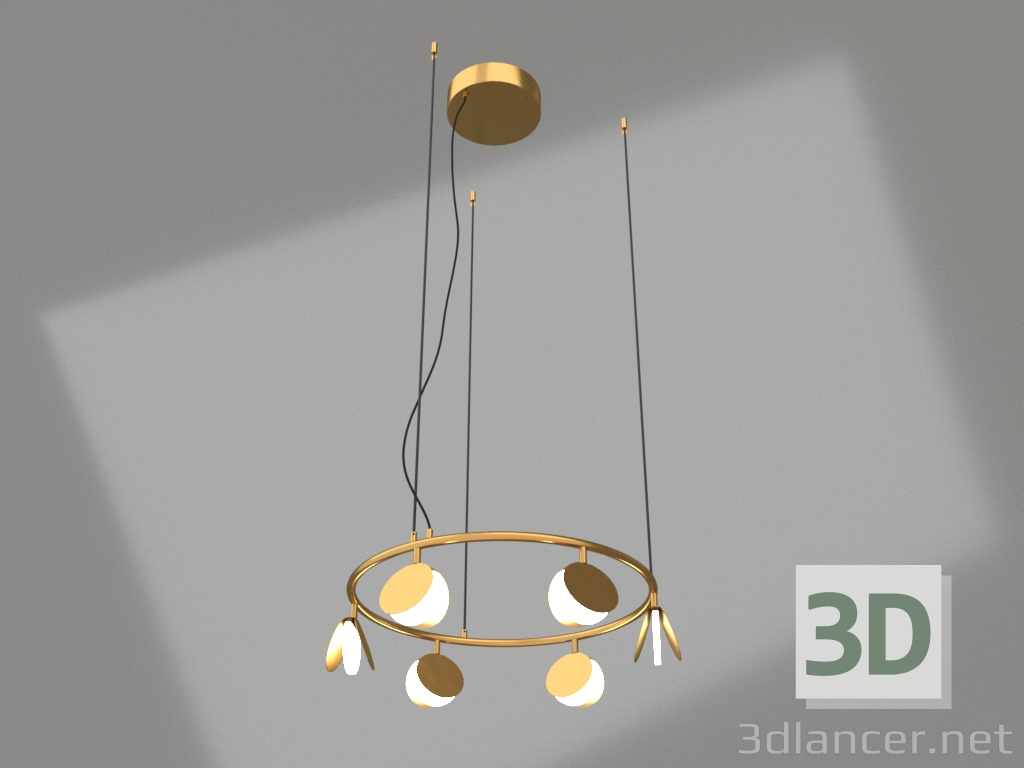 3d model Hanging chandelier (7262) - preview