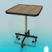 3d model Table on four wheels - preview