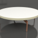 modèle 3D Table basse ronde Ø120 (Or, DEKTON Zenith) - preview