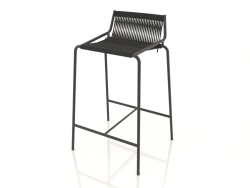 Semi-bar chair Noel H67 (Black Base, Black Flag Halyard)