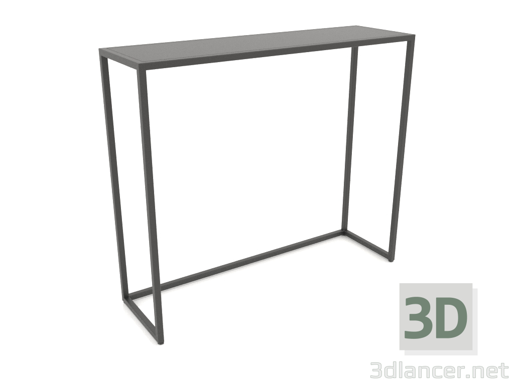 3d model Consola rectangular (METAL, 100x30x86) - vista previa