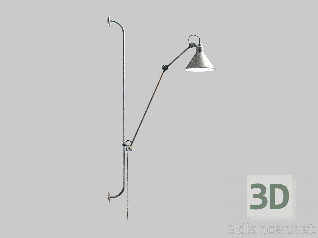 modello 3D Lampada da parete rotto mb12018002-1fb bianco 1 insieme - anteprima