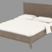 3d model Double bed L1LMONL - preview
