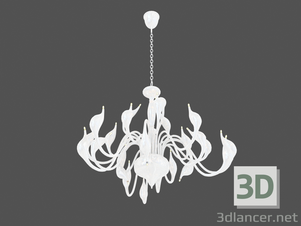 modèle 3D Suspension de lustre Cigno Collo (751246) - preview