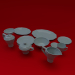 3d Tableware set model buy - render